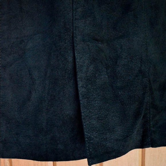 Vintage Holt Renfrew Suede Skirt - Picture 5 of 6